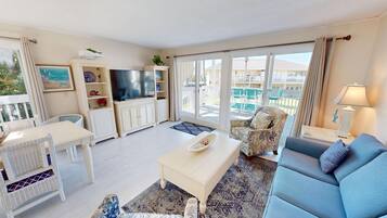 Condo, 2 Bedrooms | Living area | TV