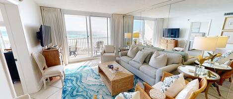 Leilighet, 2 soverom | Oppholdsområde | Smart-TV