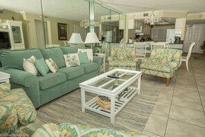 Condo, 2 Bedrooms | Living room | 30-inch TV with cable channels