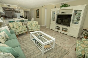 Condo, 2 Bedrooms | Living room | 30-inch TV with cable channels - Inlet Reef 606 2 Bedroom Condo by RedAwning (Destin)