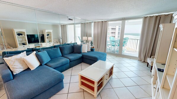 Condo, 2 Bedrooms | Living area | 30-inch Smart TV with cable channels, TV