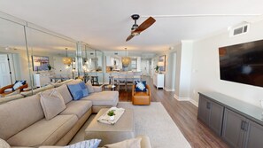 Condo, 2 Bedrooms | Living area | 30-inch Smart TV with cable channels, TV - Inlet Reef 406 2 Bedroom Condo by RedAwning (Destin)