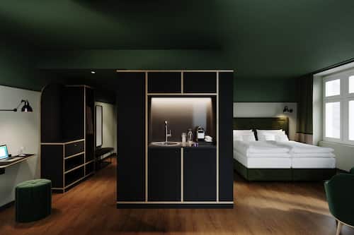 Deluxe-Studio | Zimmersafe, Schreibtisch, schallisolierte Zimmer, kostenloses WLAN