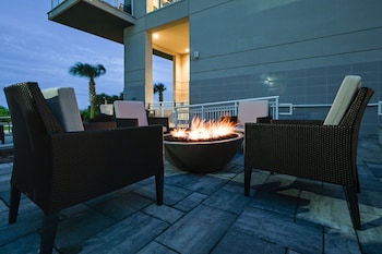 Patio, balcany or terrace at Residence Inn by Marriott Myrtle Beach Oceanfront