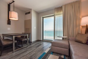 Executive Studio Suite, 1 King Bed with Sofa bed, Oceanfront | In-room safe, desk, laptop workspace, iron/ironing board - Residence Inn by Marriott Myrtle Beach Oceanfront (Myrtle Beach)
