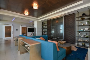 Hotel entrance and lobby at Residence Inn by Marriott Myrtle Beach Oceanfront
