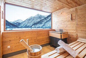 Sauna - NATURPARKGUT - alpdeluxe Apartments (Holzgau)