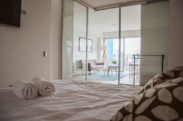 Apartment, 1 Schlafzimmer | 1 Schlafzimmer, kostenloses WLAN, Bettwäsche