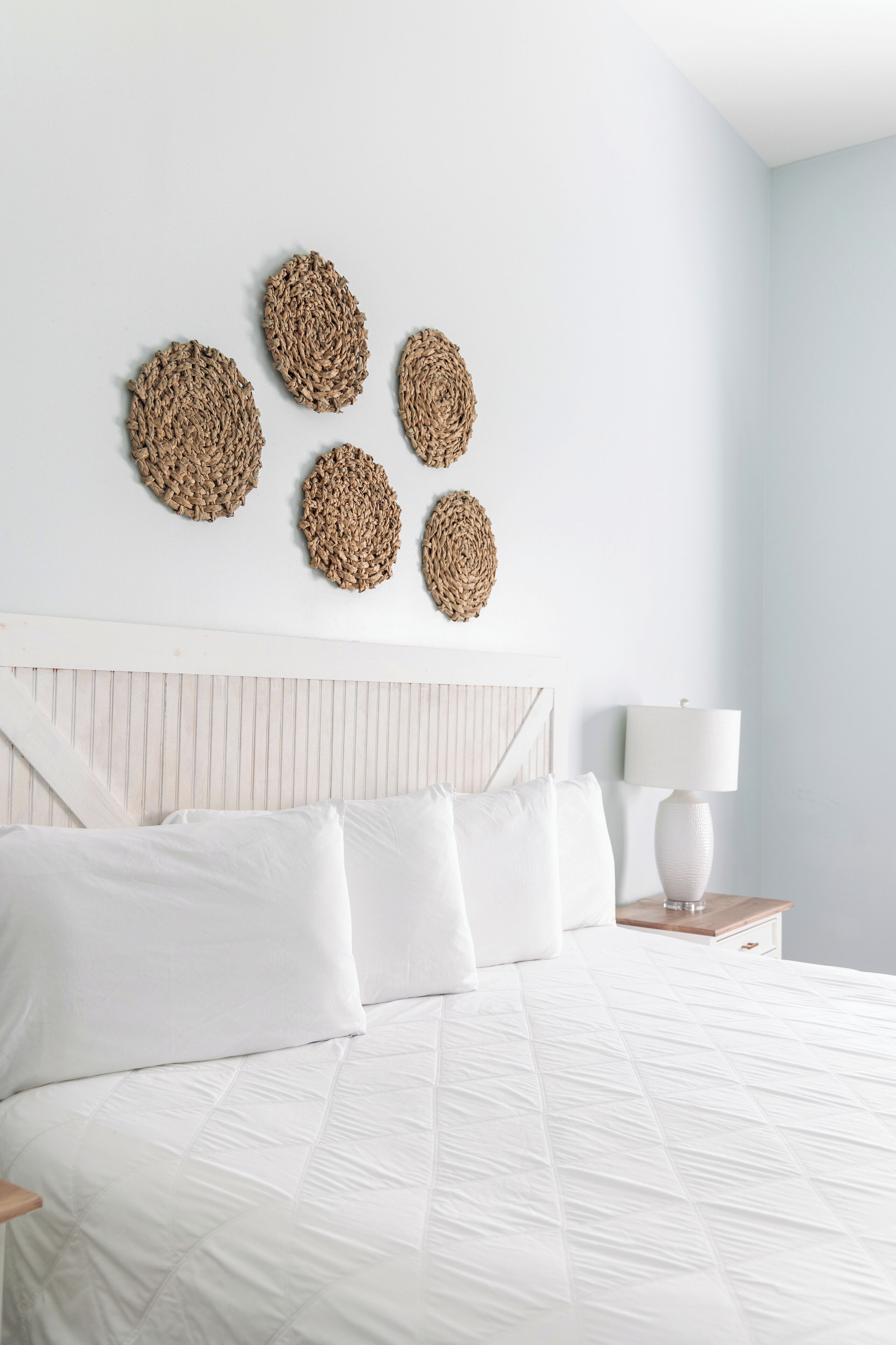 King Upper | Desk, blackout drapes, soundproofing, iron/ironing board