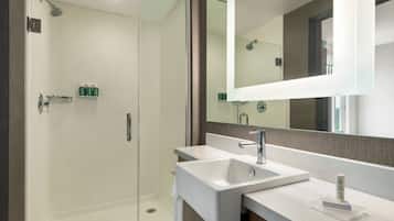 Free toiletries, hair dryer, towels