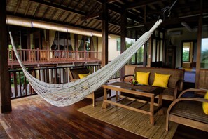 Villa 7 Bedrooms Private Pool, Valley View | Living area - Villa Atas Awan (Payangan)