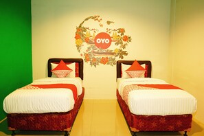 Chambre Deluxe avec lits jumeaux | Wi-Fi gratuit, draps fournis