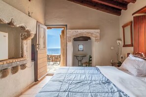 Quarto casal, vista para a baía | Roupa de cama
