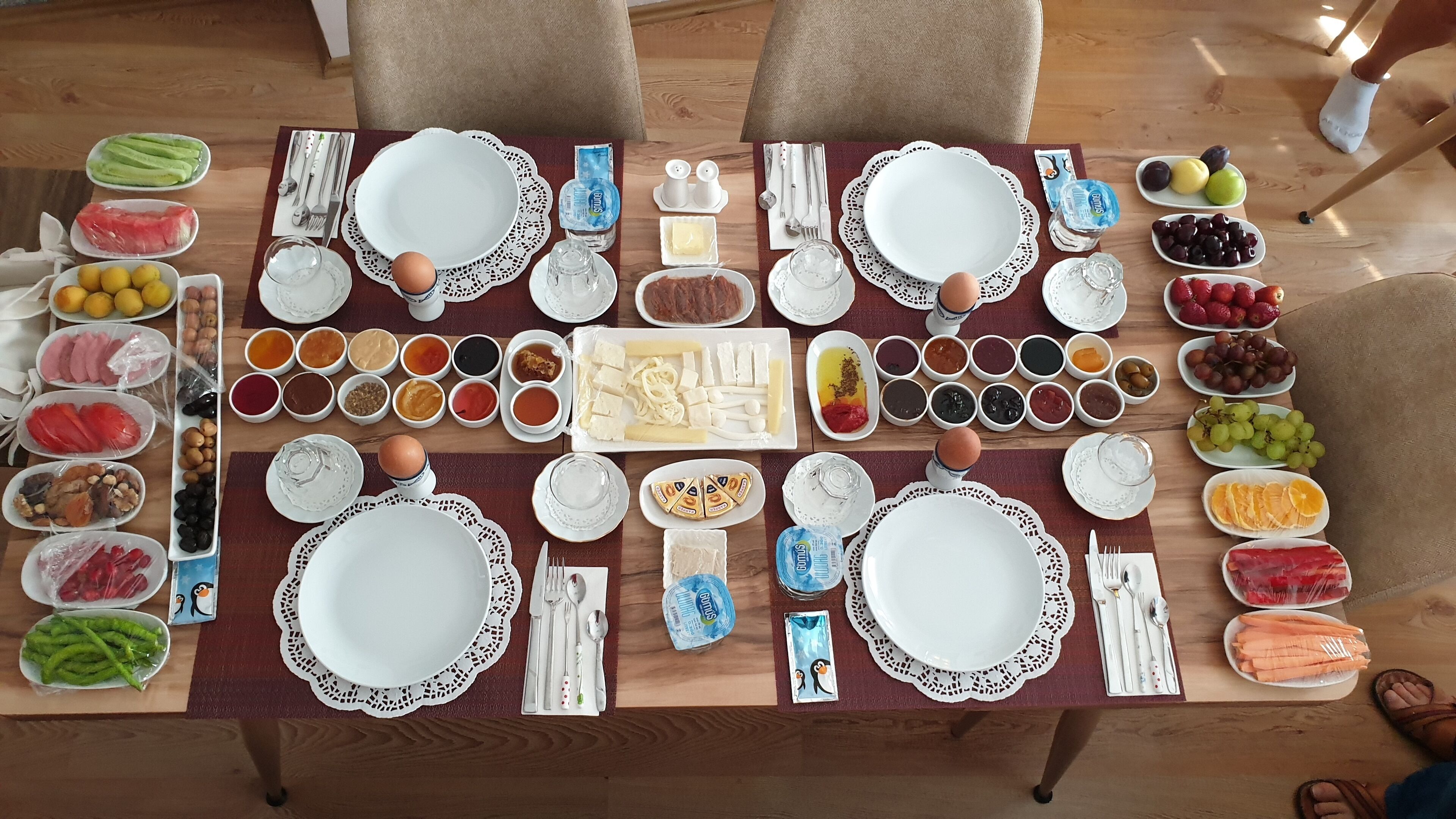 daily continental breakfast (try 8 per person)