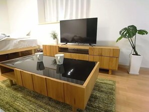 Apartment Double Suite, Non Smoking, 205 | Television - Alphabed Fukuyama Nishisakuramachi (Fukuyama)