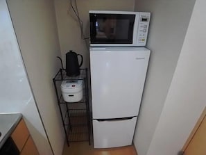 Apartment Double Suite, Non Smoking, 205 | Mini fridge - Alphabed Fukuyama Nishisakuramachi (Fukuyama)