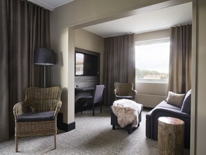 Lapland Suite (with sauna) | 1 soverom, skrivebord for bærbar PC og blendingsgardiner