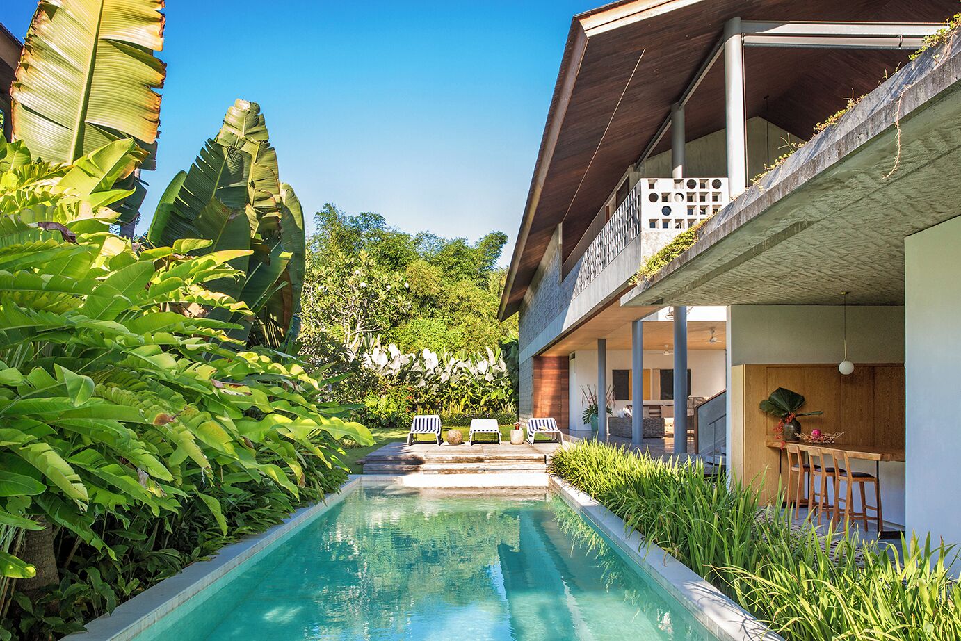 Four-Bedroom Private Pool Villa Panjang | Garden view