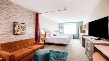 55-inch LCD TV with cable channels, TV