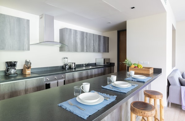 Deluxe Apartment | Private kitchen - Casa Selva 2BR Jungle State - Attha Cenote (Tulum)