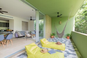 Apartamento luxo | Terraço/pátio