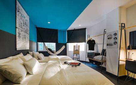 Familienzimmer (Nest) | Hochwertige Bettwaren, Daunenbettdecken, Minibar, Zimmersafe