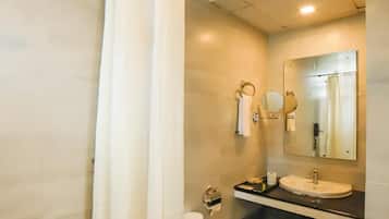 Shower, slippers