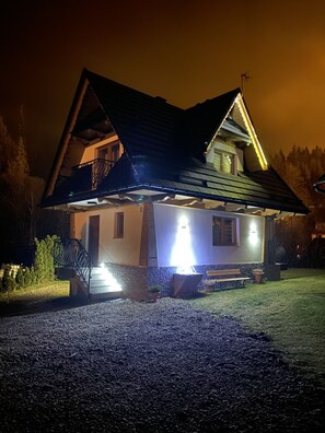 Front of property – evening/night