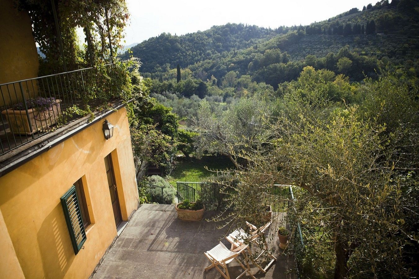 Blick von der Unterkunft