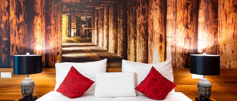 Ropa de cama hipoalergénica, cubrecamas y minibar