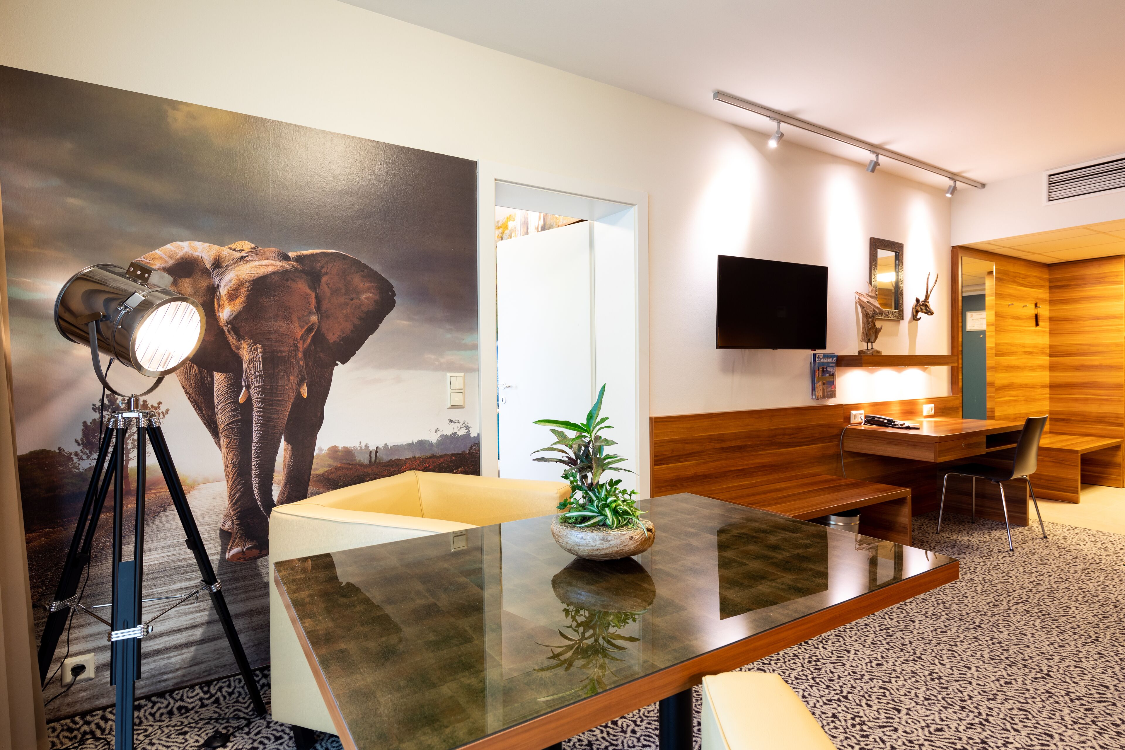 superior studio, annex building | living area | lcd tv