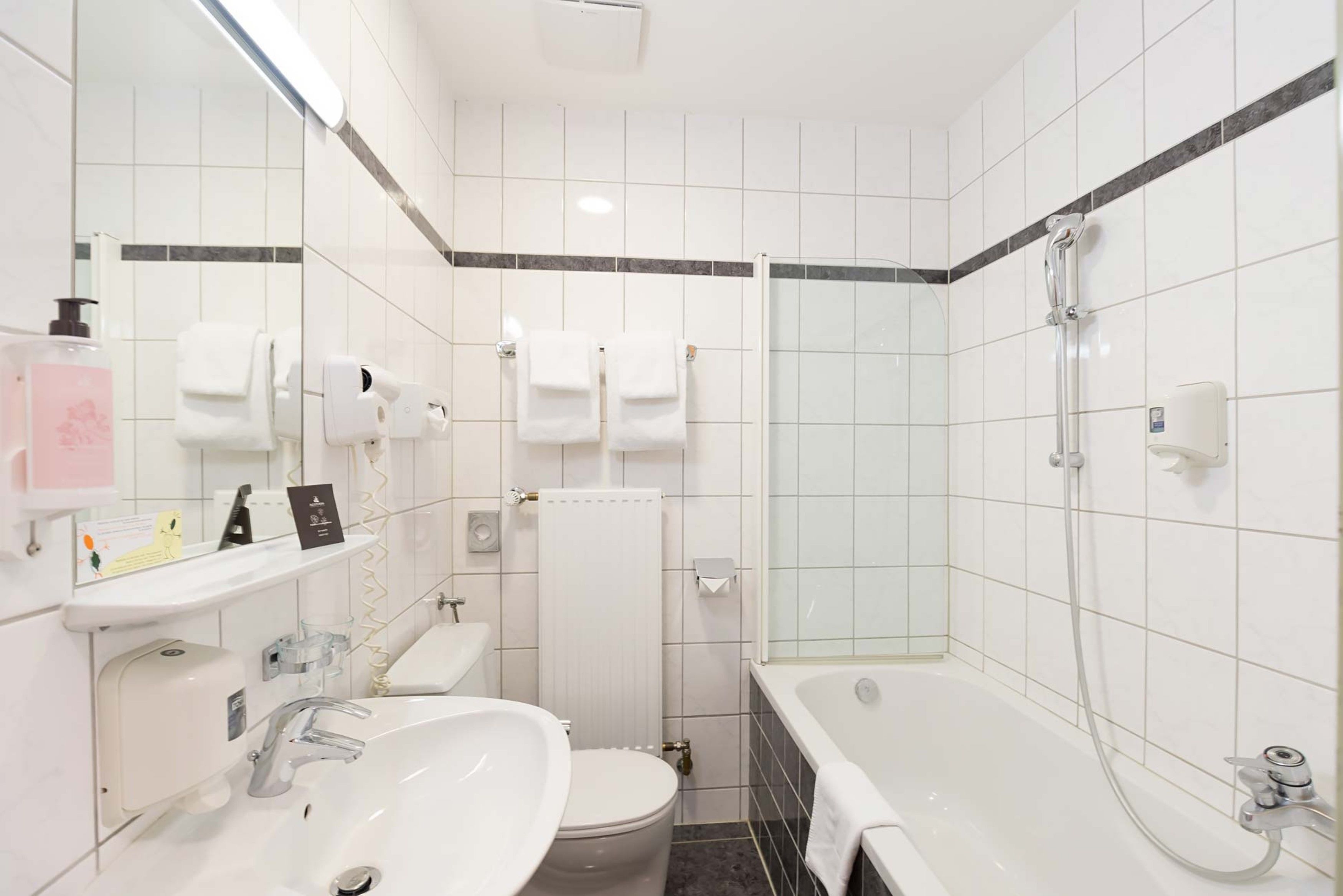 shower, free toiletries, hair dryer, bathrobes