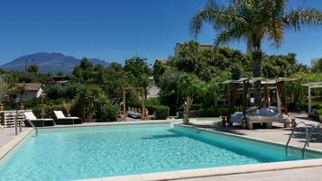 Außenpool, Liegestühle