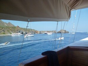 Udsigt fra overnatningsstedet