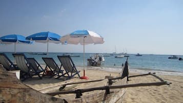 Vlak bij het strand