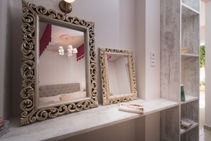 Junior Suite | Living area | 32-inch flat-screen TV with satellite channels, TV - Aeolos Boutique Resort and Suites (Zakynthos)