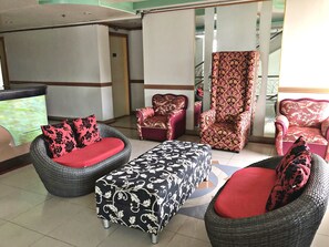 Sitteområde i lobbyen