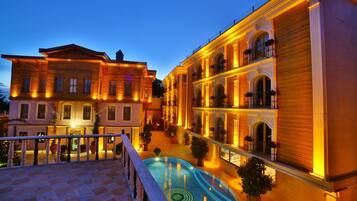 Front of property – evening/night