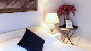 Premium bedding, desk, blackout curtains, iron/ironing board