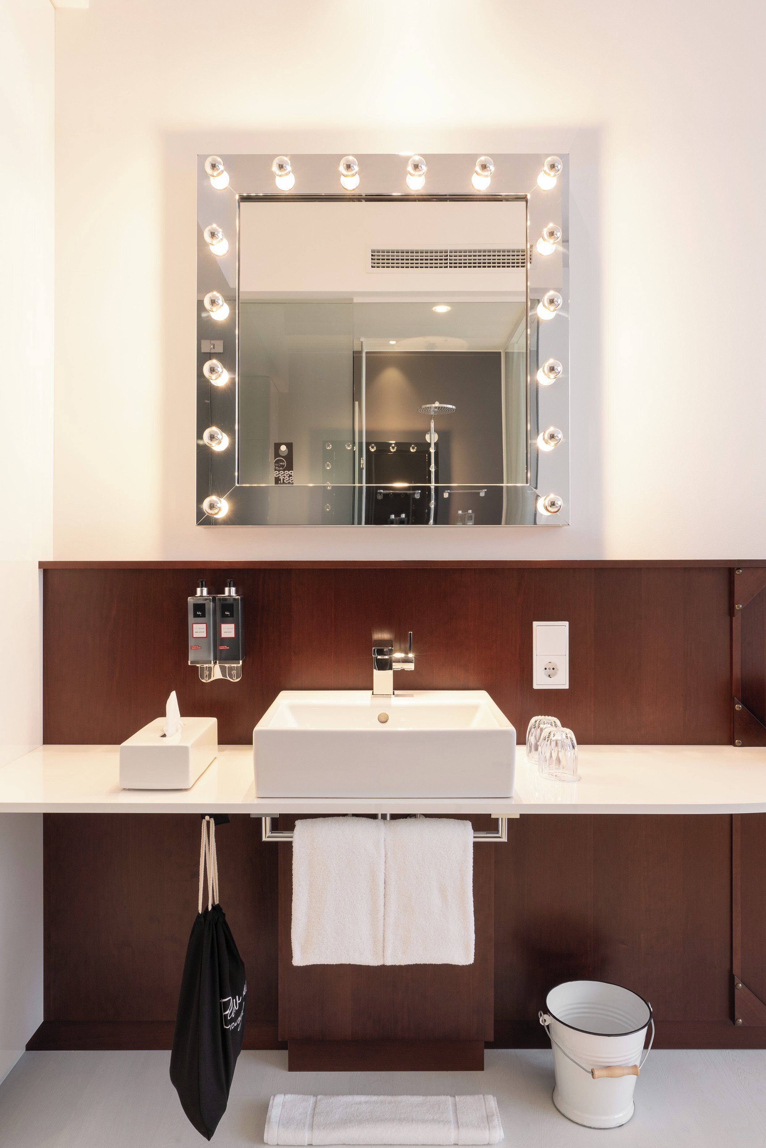 shower, rainfall showerhead, designer toiletries, hair dryer