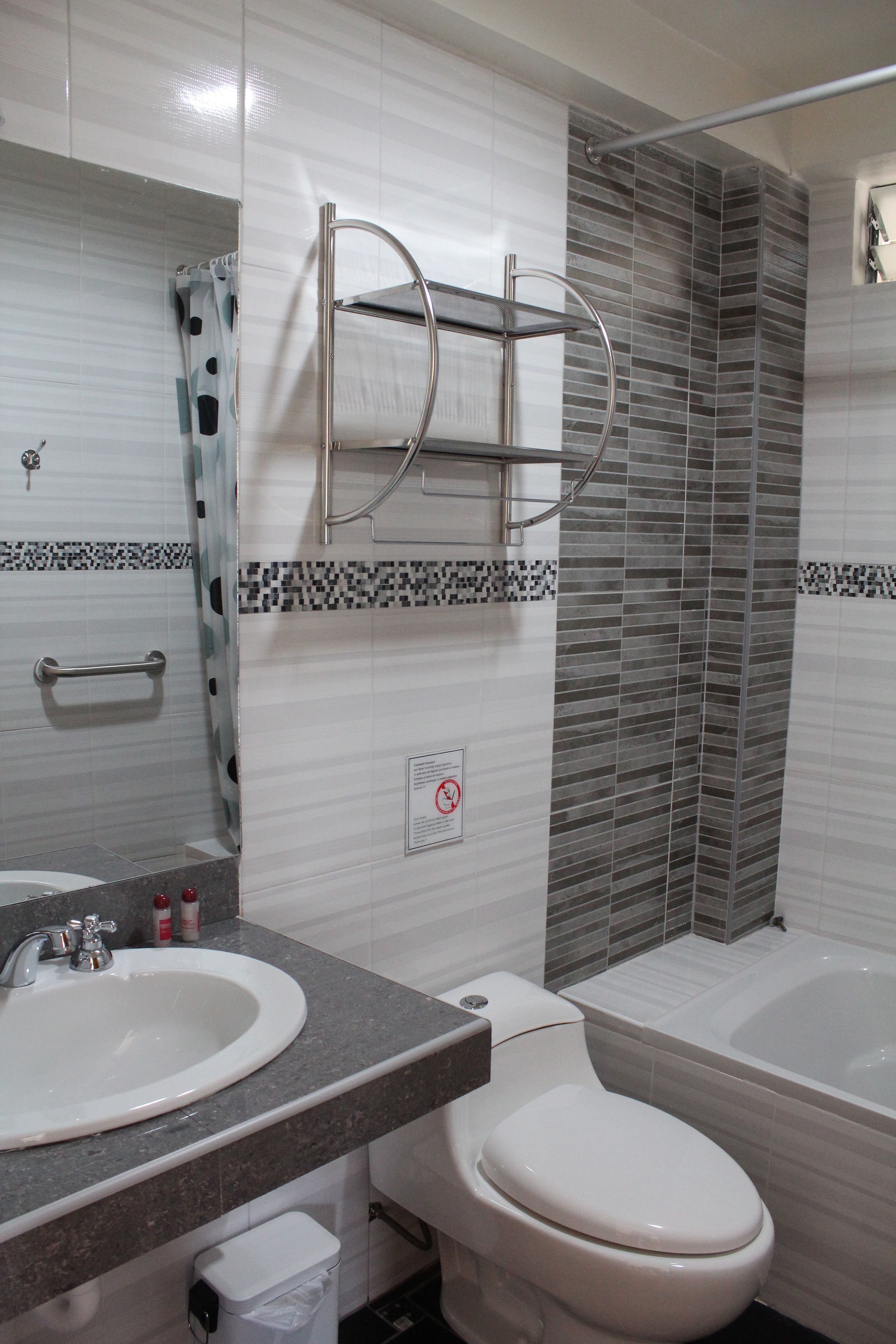 quadruple room, private bathroom | bathroom | shower, free toiletries, hair dryer, towels