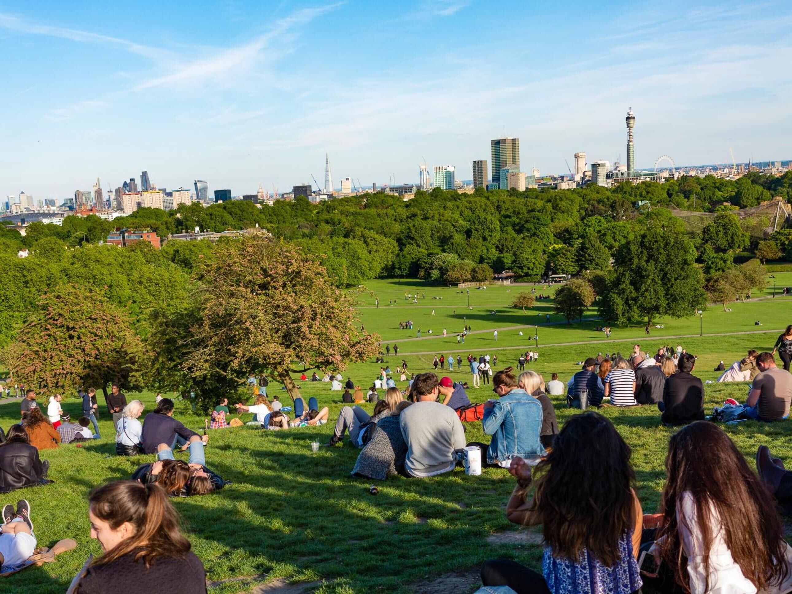 Outdoor banquet area