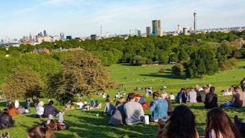 Outdoor banquet area