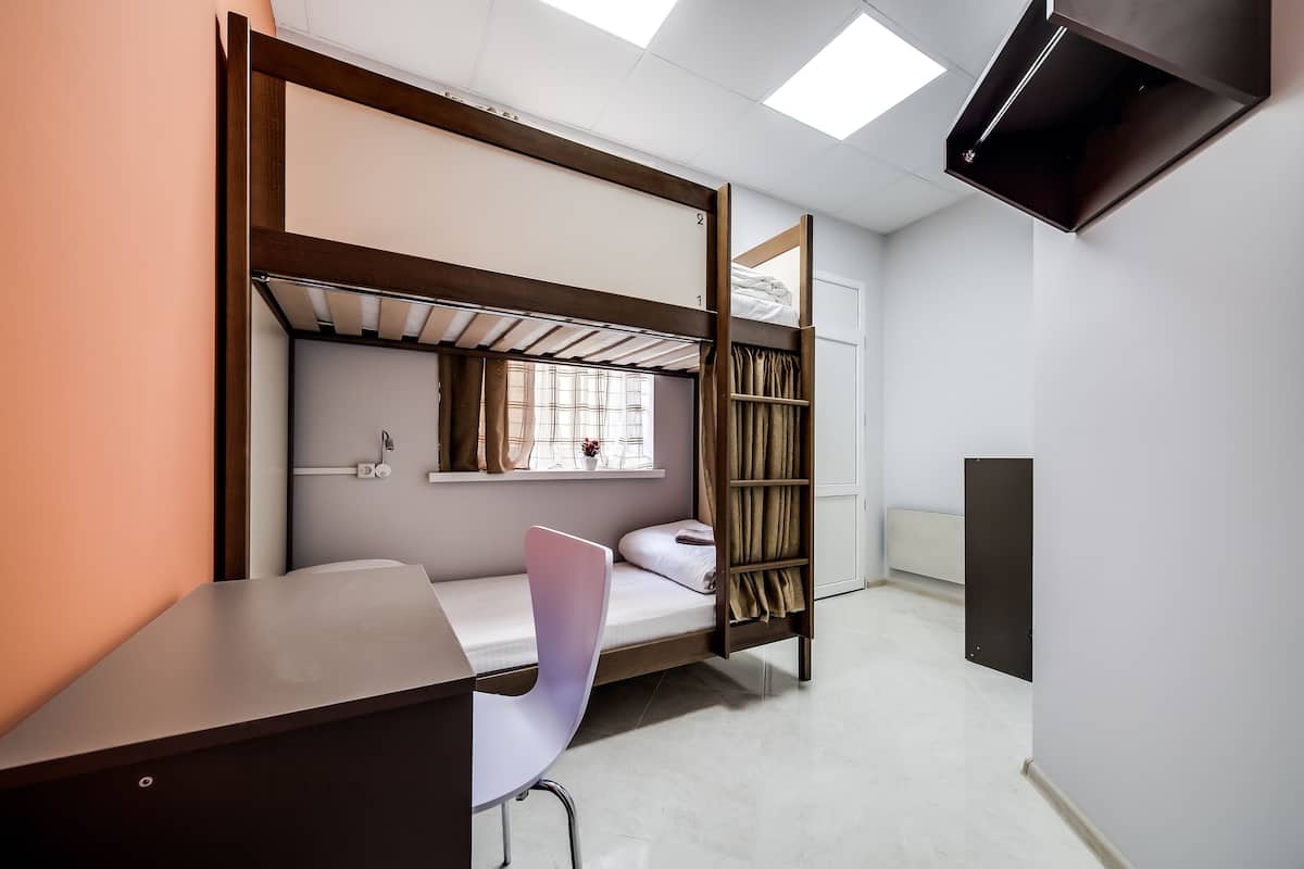 Bed in 2-Beds Mixed Dormitory Room with shower (202) | Soundproofing, WiFi (free), bed sheets