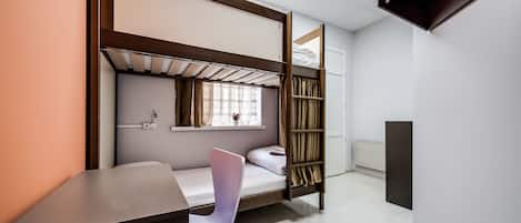 Bed in 2-Beds Mixed Dormitory Room with shower (202) | Soundproofing, free WiFi, bed sheets