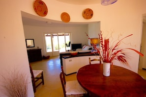 Villa, 3 Bedrooms, Sea View | Living area | Flat-screen TV - Villa Twin (Golfo Aranci)