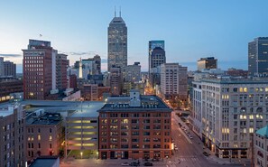 Vue sur la ville depuis l’hébergement