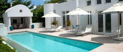 室外游泳池和無邊際游泳池