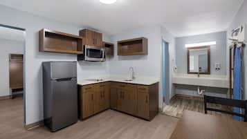 Blackout curtains, iron/ironing board, free WiFi, bed sheets