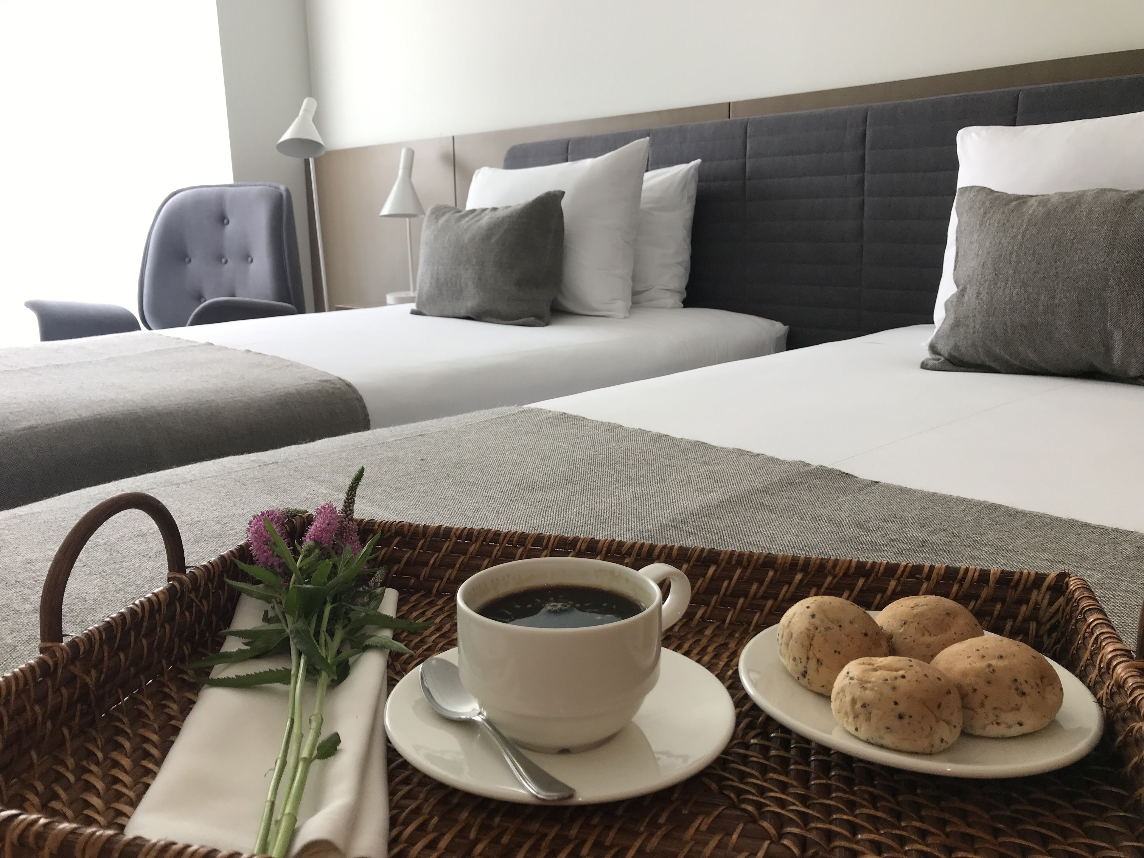 Ropa de cama hipoalergénica y minibar 